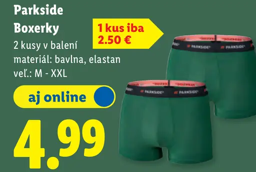 Parkside Pánske boxerky