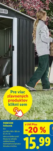 Parkside fóliovník so stabilnou kovovou konštrukciou a špicatou klenutou strechou