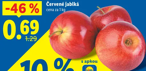 Červené jablká