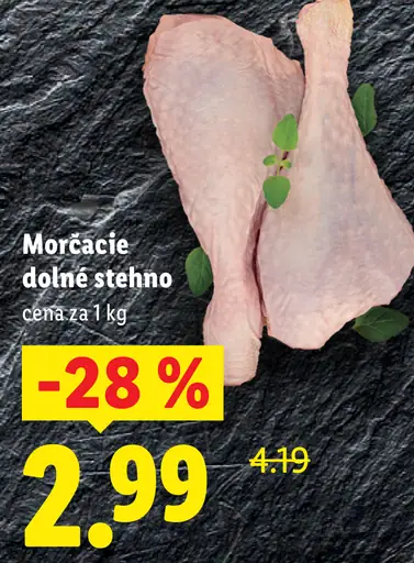Morčacie dolné stehno