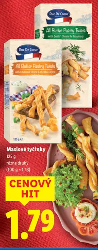Duc De Coeur maslové tyčinky All Butter Pastry Twists
