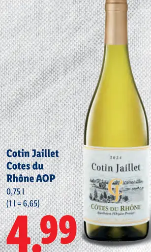 Cotin Jaillet Côtes du Rhône AOP biele víno