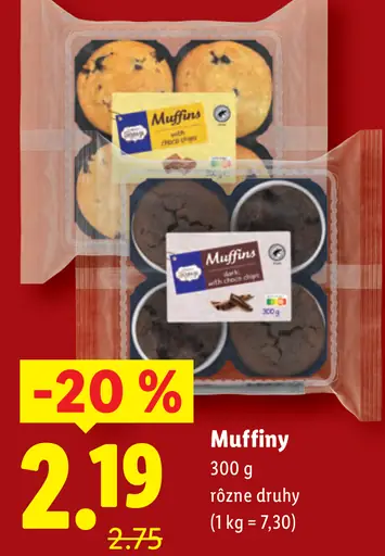 Muffiny rôzne druhy