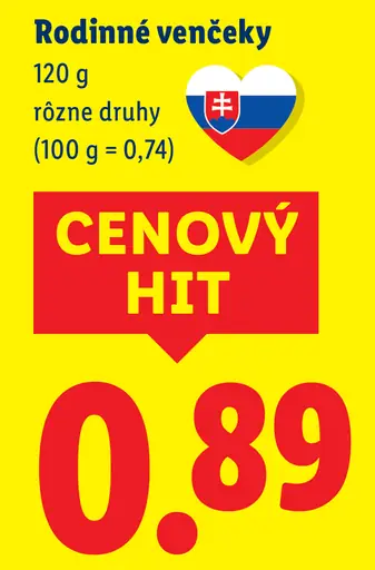 Sedita Rodinné venčeky rôzne druhy