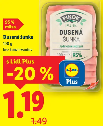 Pikok Delikatesná dusená šunka