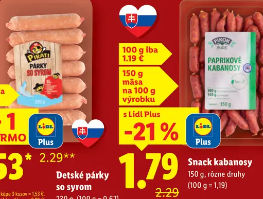 Piráti Detské párky so syrom