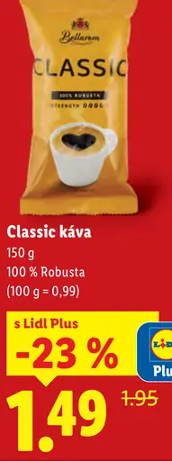 Bellarom Classic mletá káva