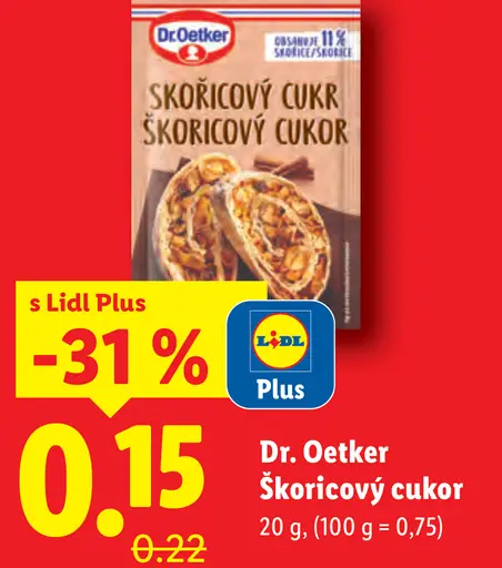 Dr. Oetker Škoricový cukor