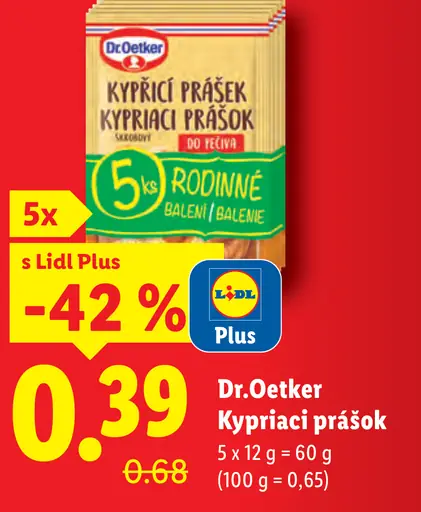 Dr. Oetker kypriaci prášok do pečiva