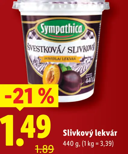 Sympathica slivkový lekvár