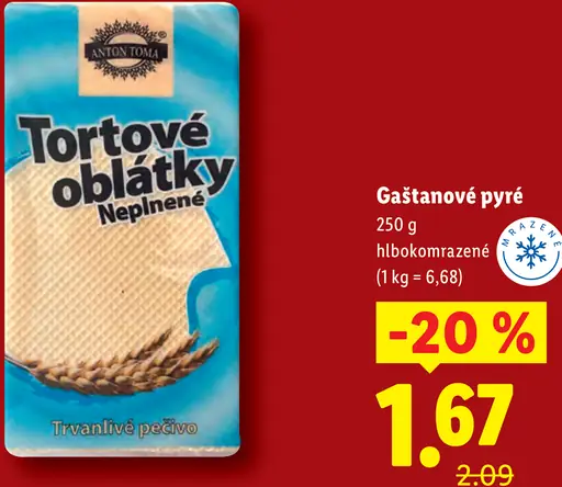 Culinea gaštanové pyré hlboko mrazené