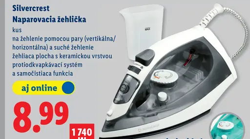 SilverCrest Naparovacia žehlička