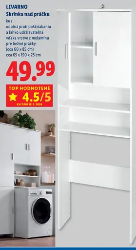 Livarno Skrinka nad práčku