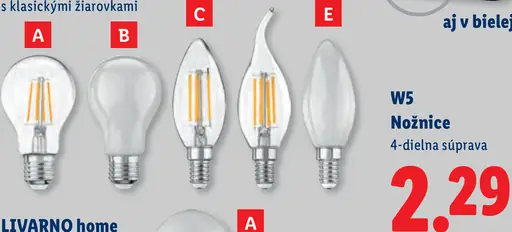 W5 nožnice 4-dielna súprava
