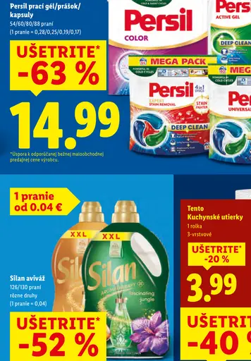 Persil Tekutý prací gél/prášok/kapsuly