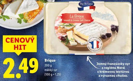 Duc De Coeur La Brique mäkký syr