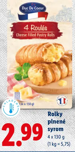 Duc De Coeur rolky plnené syrom Cheese Filled Pastry Rolls