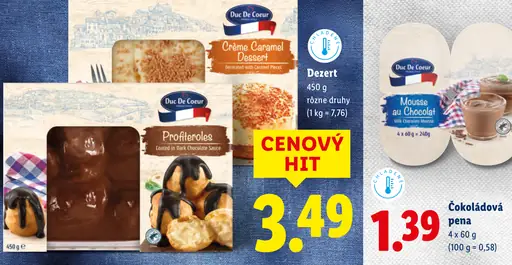 Duc De Coeur dezert Crème Caramel