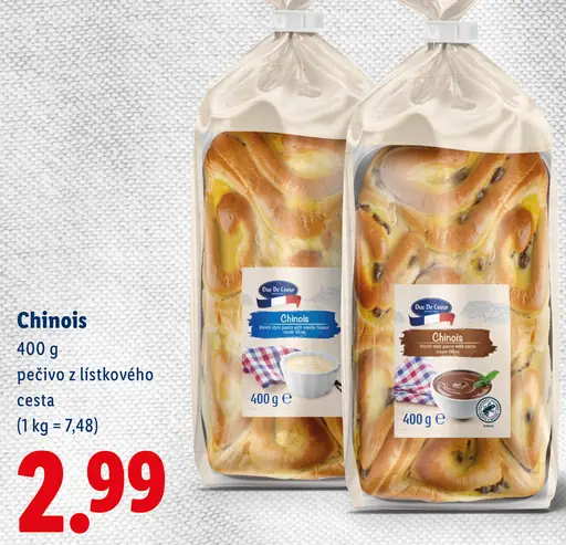 Duc De Coeur chinois pečivo z lístkového cesta