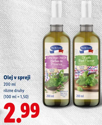 Duc De Coeur Olej v spreji