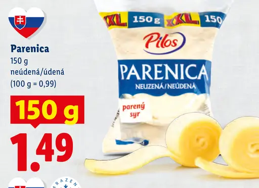 Pilos Parenica údená/neúdená syr