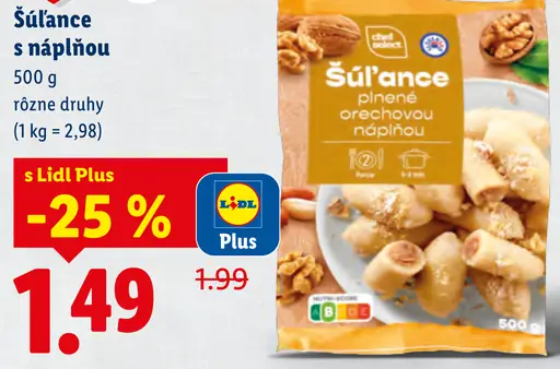 Pilos Šúľance s náplňou rôzne druhy mrazené