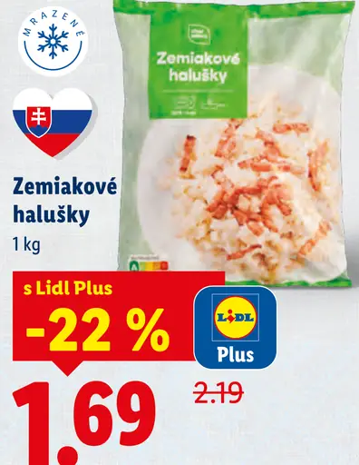 Pilos Zemiakové halušky mrazené