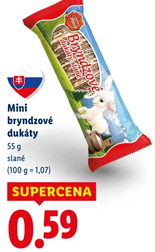 Mini bryndzové dukáty slané krekry