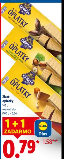 Opavia Zlaté Oplátky čokoládová náplň