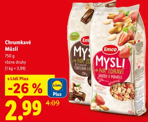 Emco Mysli Chrumkavé Müsli