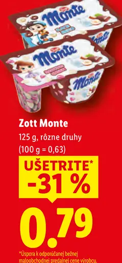 Zott Monte dezert