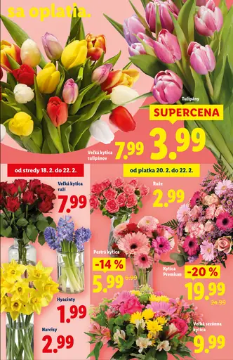 Veľká kytica tulipánov