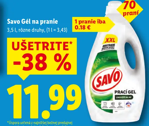 Savo gél na pranie univerzálny