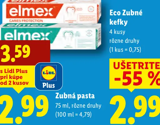 elmex® Caries Protection zubná pasta bez mentolu