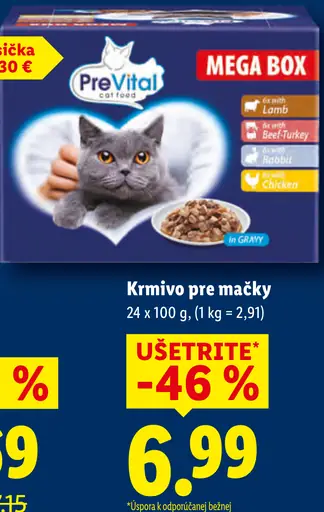 PreVital Mega Box krmivo pre mačky
