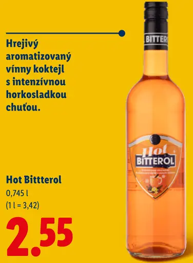 Hot Bitterol hrejivý aromatizovaný vinný koktejl