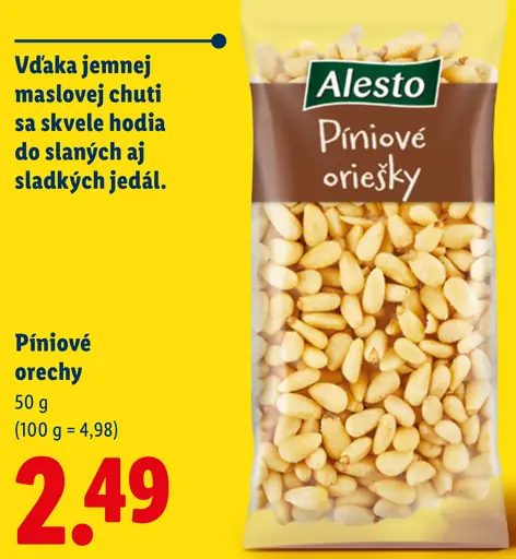 Alesto Píniové oriešky