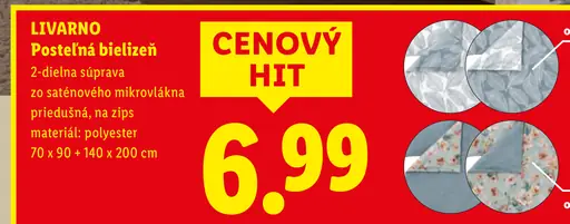 Livarno Postelná bielizeň zo saténového mikrovlákna