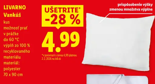 Livarno vankúš