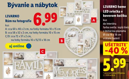 Livarno home LED sviečka v kovovom košíku