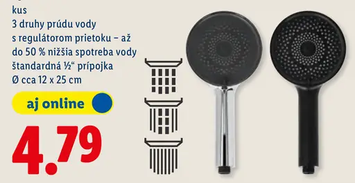 LIVARNO Multifunkčná sprchová hlavica