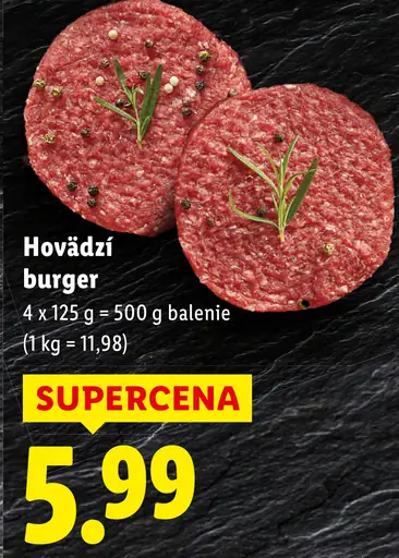 Hovädzí burger