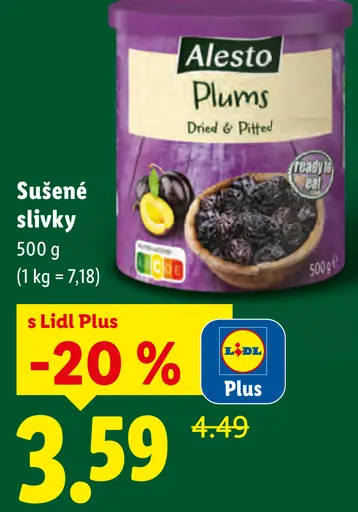 Alesto Sušené slivky