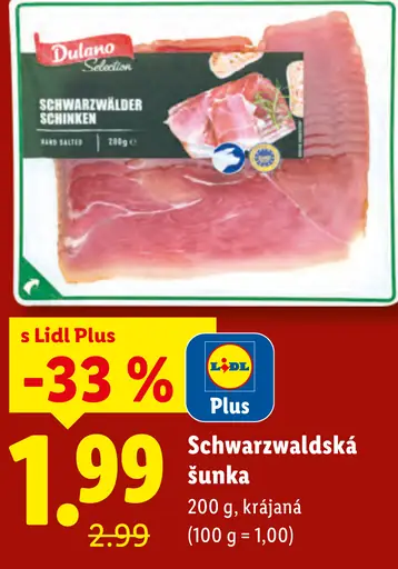 Dulano Schwarzwaldská šunka