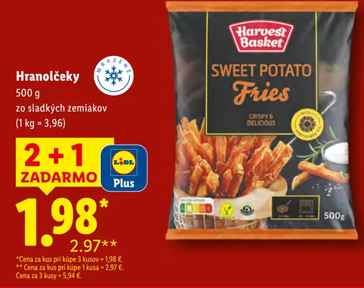 Harvest Basket hranolčeky zo sladkých zemiakov