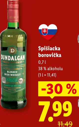 Dundalgan Blended írska whisky 3-ročná
