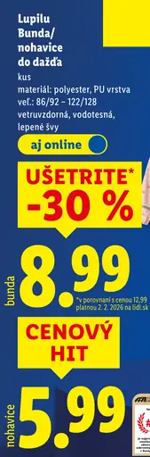 Lupilu bunda do dažďa dievčenská/chlapčenská