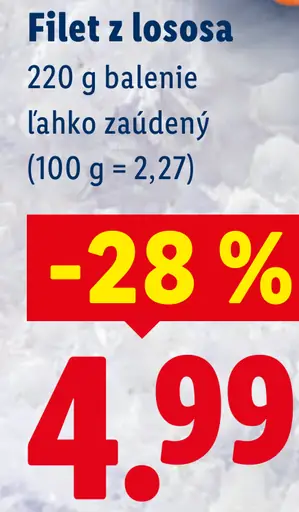 Filet z lososa ľahko zaúdený