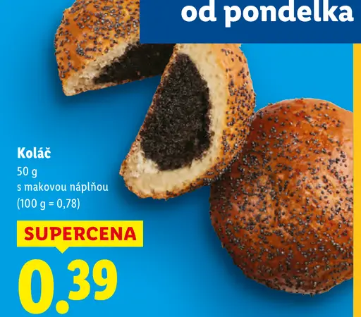 Koláč s makovou náplňou