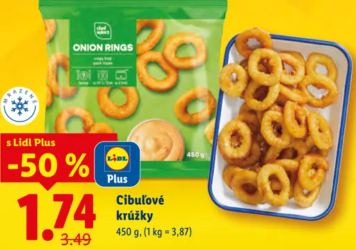 Lidl Cibuľové krúžky mrazené